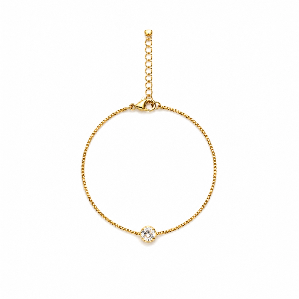 o98-pulseira-veneziana-v15-zirconia-ponto-luz-banhado-ouro-18k (2) Pulseira veneziana zircônia ponto de luz banhado a ouro 18k - Imagem 1